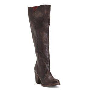 BED/STU Dark Brown Made In Mexico Leather Sumaya High Shaft Boots